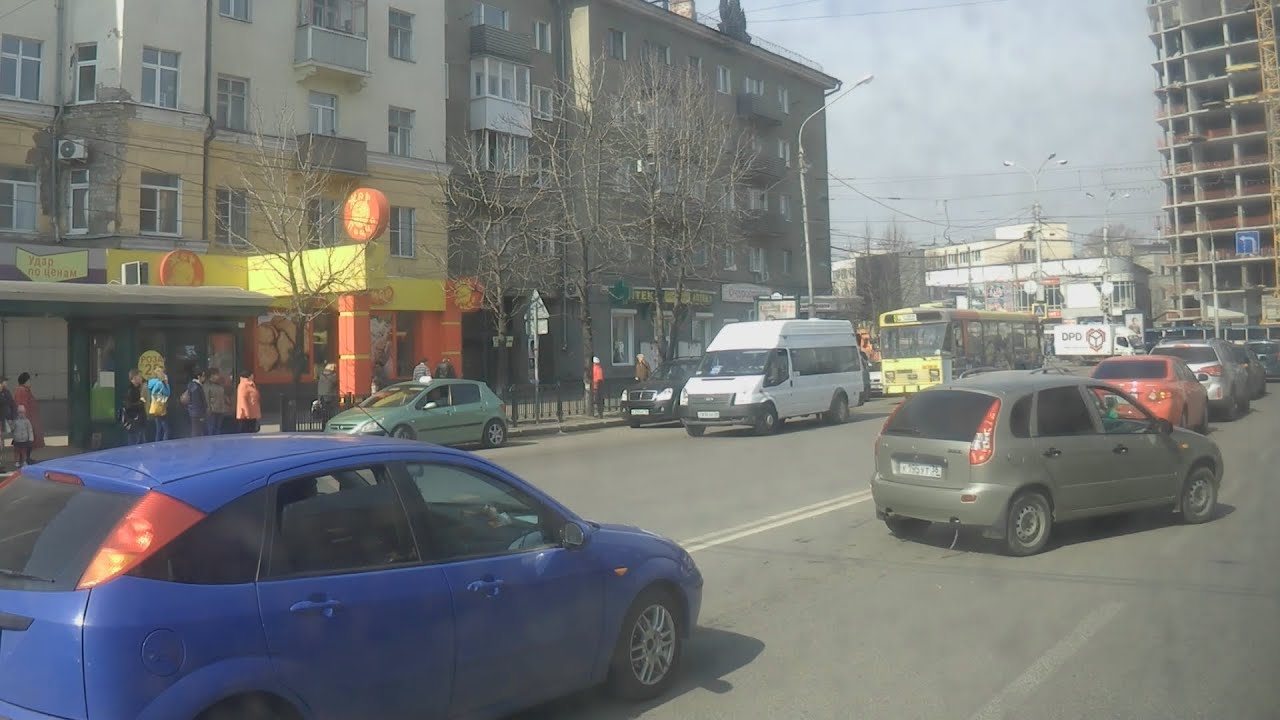 . Воронеж. Плеханова-Лизюкова - Поездка на автобусе