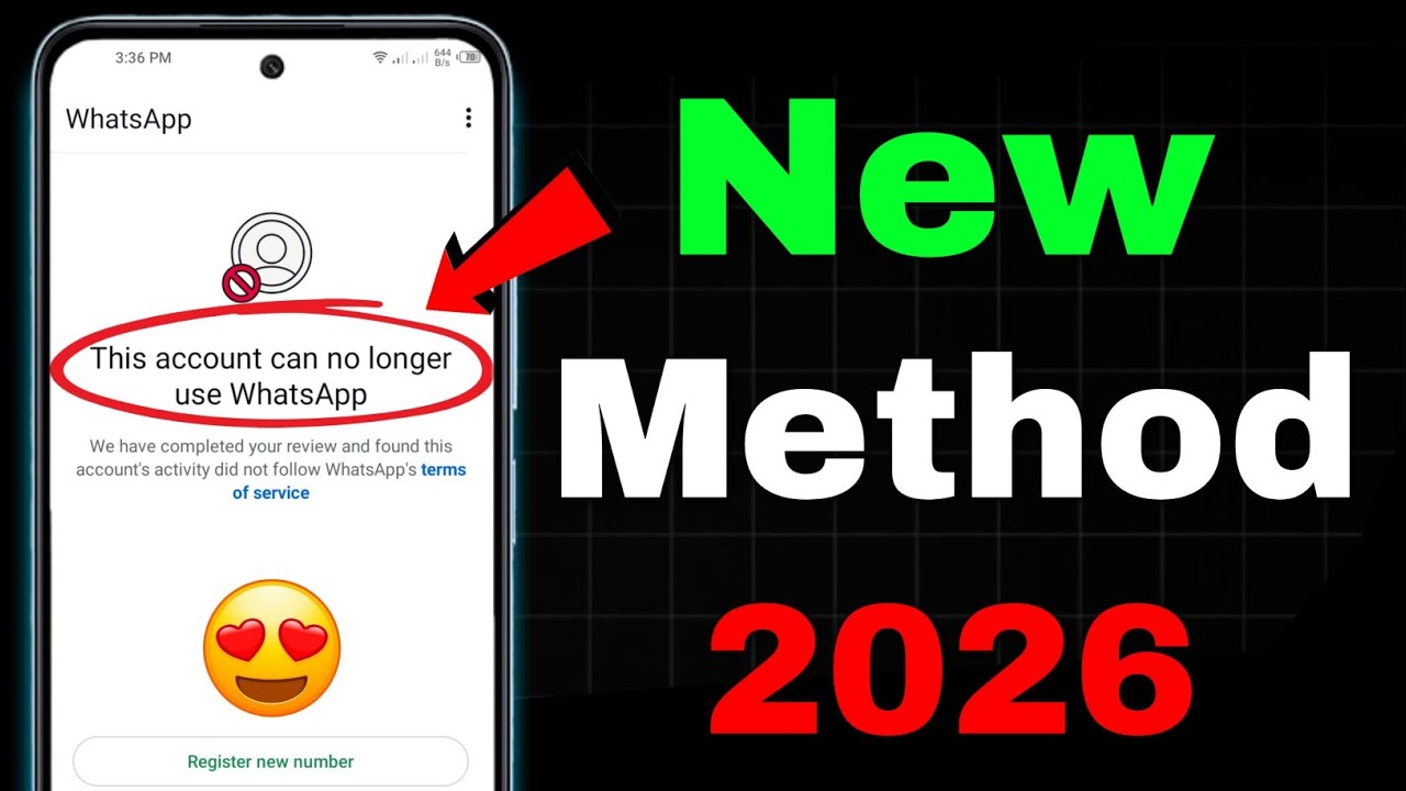 This account can no longer use WhatsApp Problem New Solution 2026 || Whatsapp Unban Kaise Kare 2026