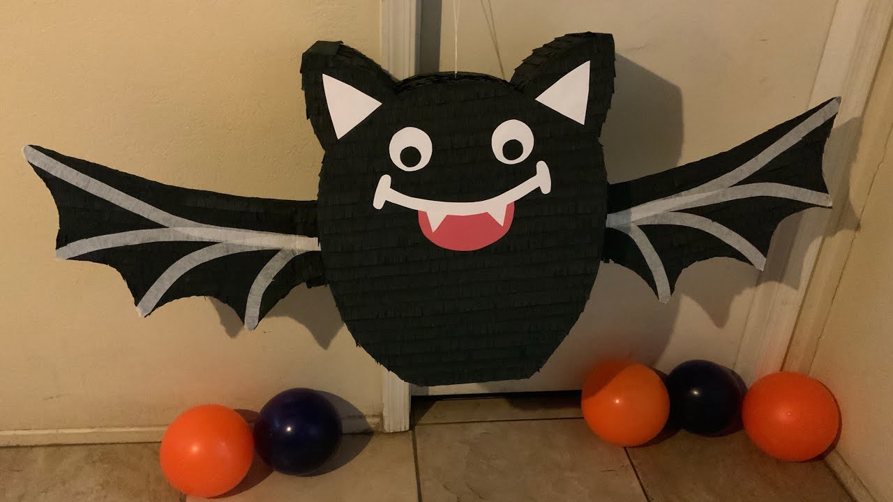 🦇 Como hacer piñata de murcielago facil para Halloween (Bat piñata DIY)