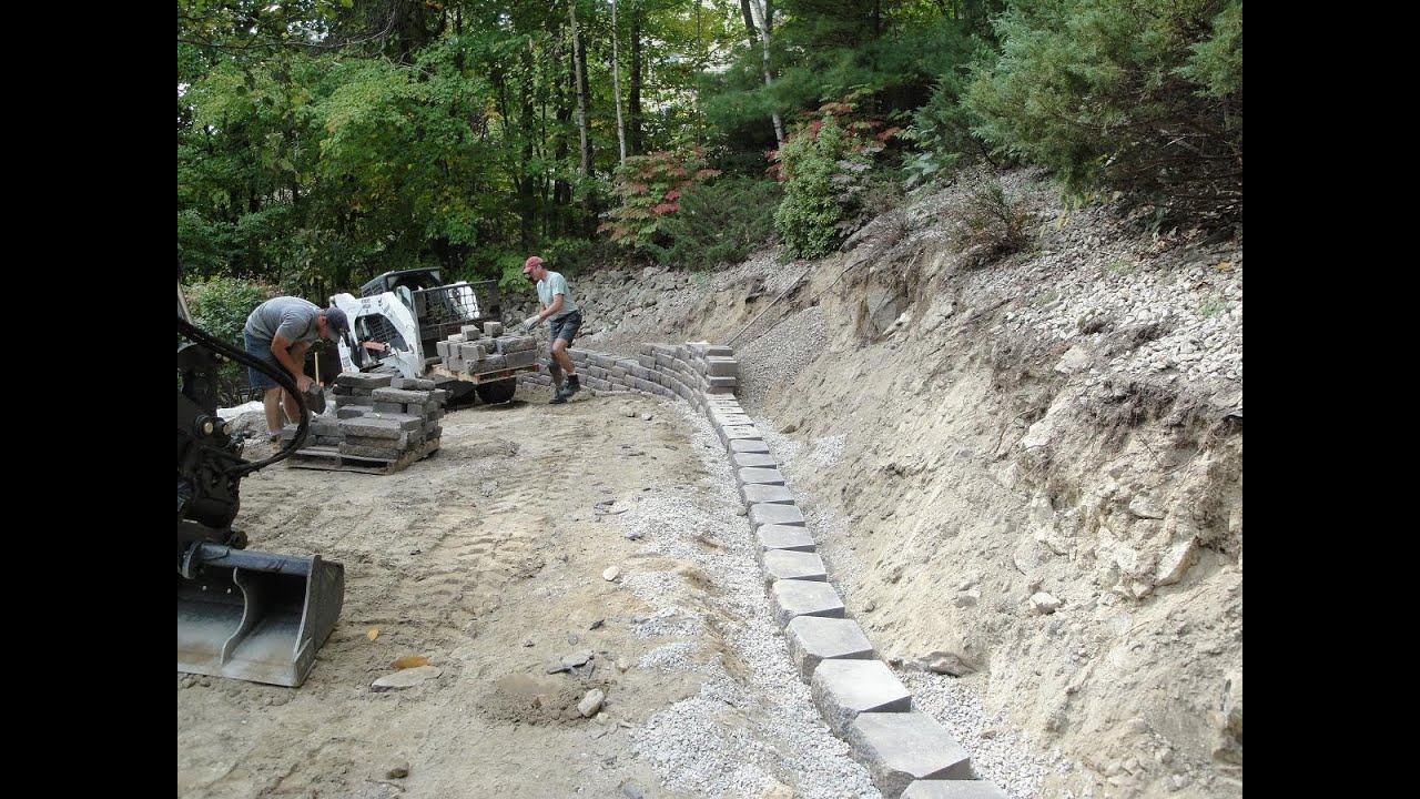 Retaining Wall Time Lapse Construction