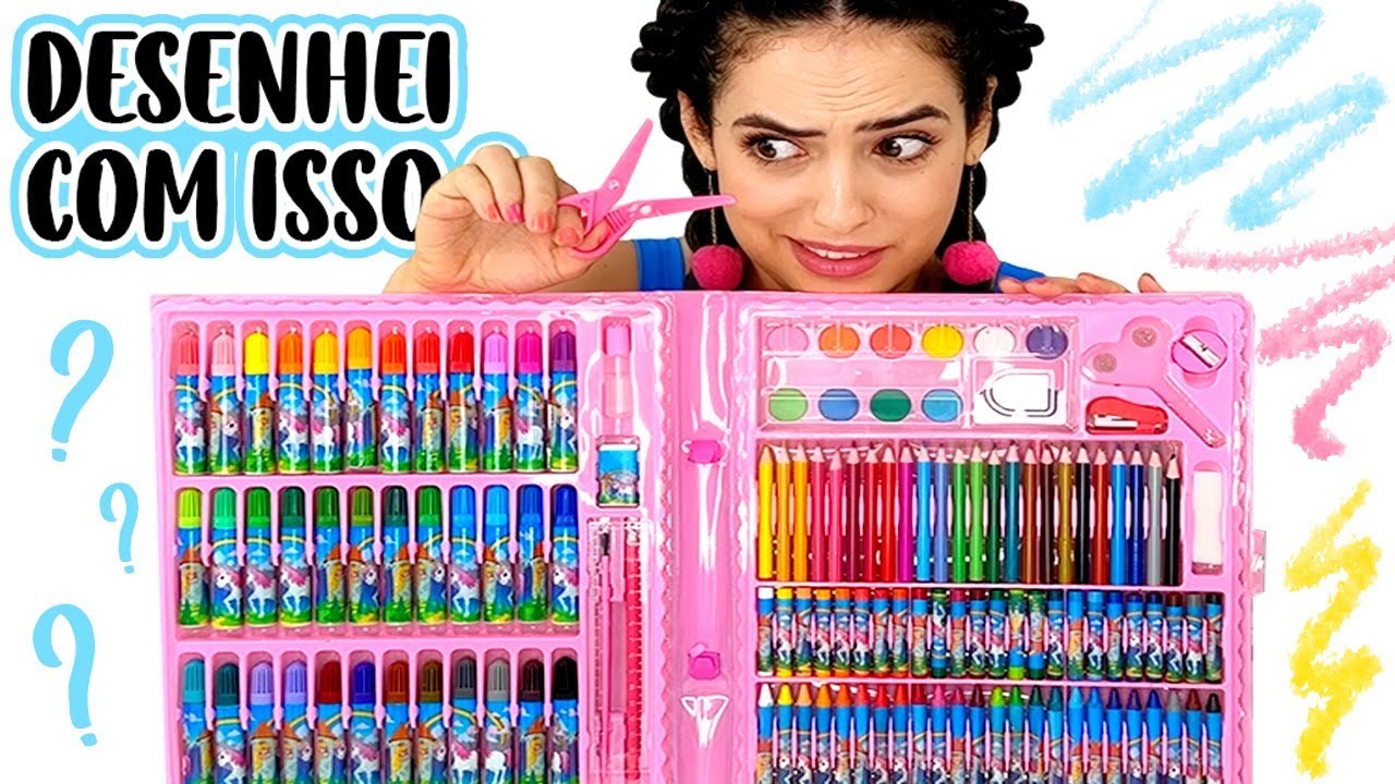 É POSSÍVEL FAZER ARTE com MALETA INFANTIL??? Paula Stephânia