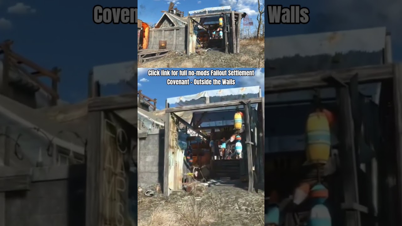 Covenant - Outside the Walls no mods Fallout 4 Settlement