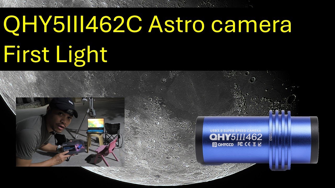 Episode8: QHY5III462c planetary astrophotography color camera first light of the moon