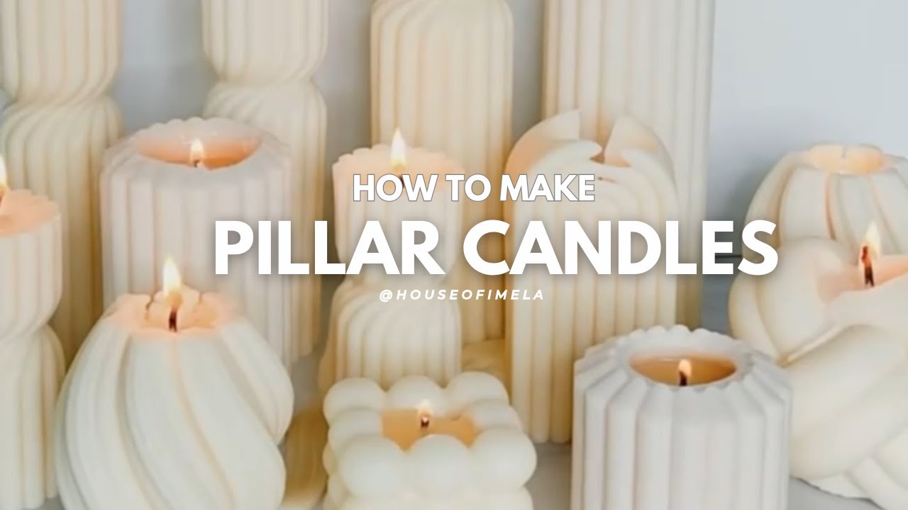 🔥 Watch Me Make Luxury Pillar Candles! | Get My Exact Recipe in the Ultimate Candle-Making eBook! 🔥