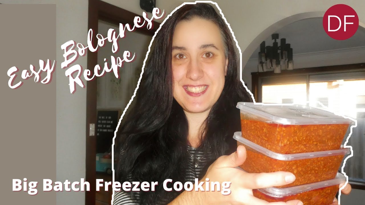 Bolognese Slow Cooker Recipe - Batch Freezer Cooking!