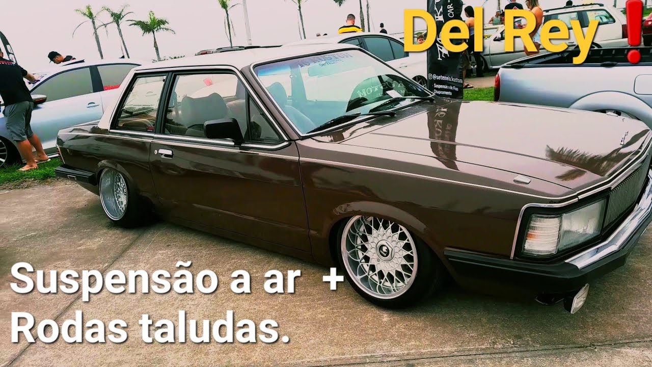 Del Rey na suspensão a ar com rodas taludas, esse é conhecido no YouTube.
