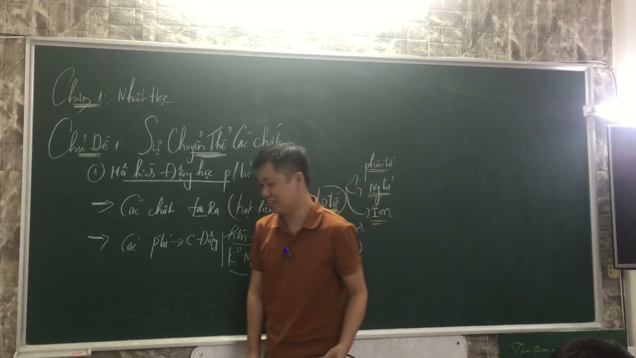 CHẤT KHÍ /B1 SỰ CHUYỂN THỂ CỦA CÁC CHẤT