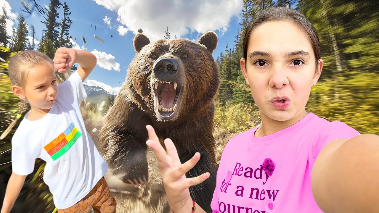 😱 URSUL le-a SPERIAT pe MARA, TEO și BRI 🐻 Au urcat Fără PĂRINȚI pe MUNTE 🏔️