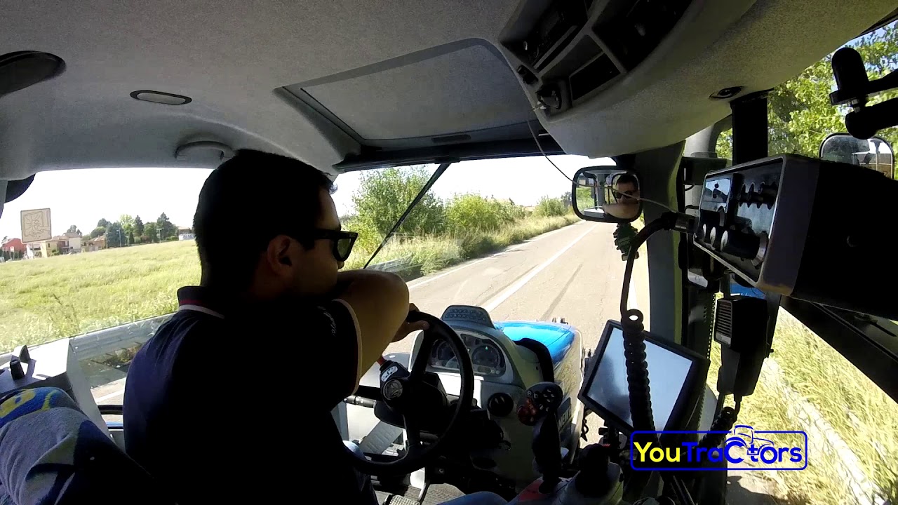New Holland T6 160 AutoCommand in Trasporto Soia ON BOARD