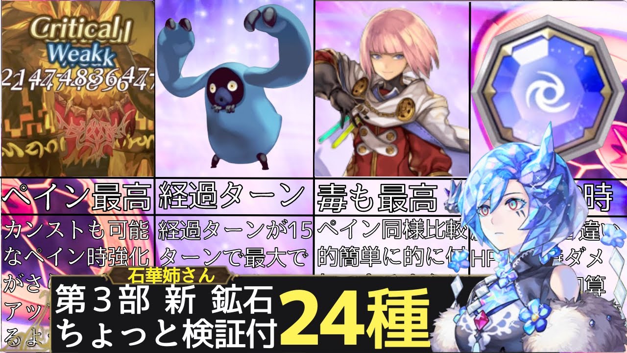 【全24種】第３部後編で登場した鉱石たち【アナザーエデン】
