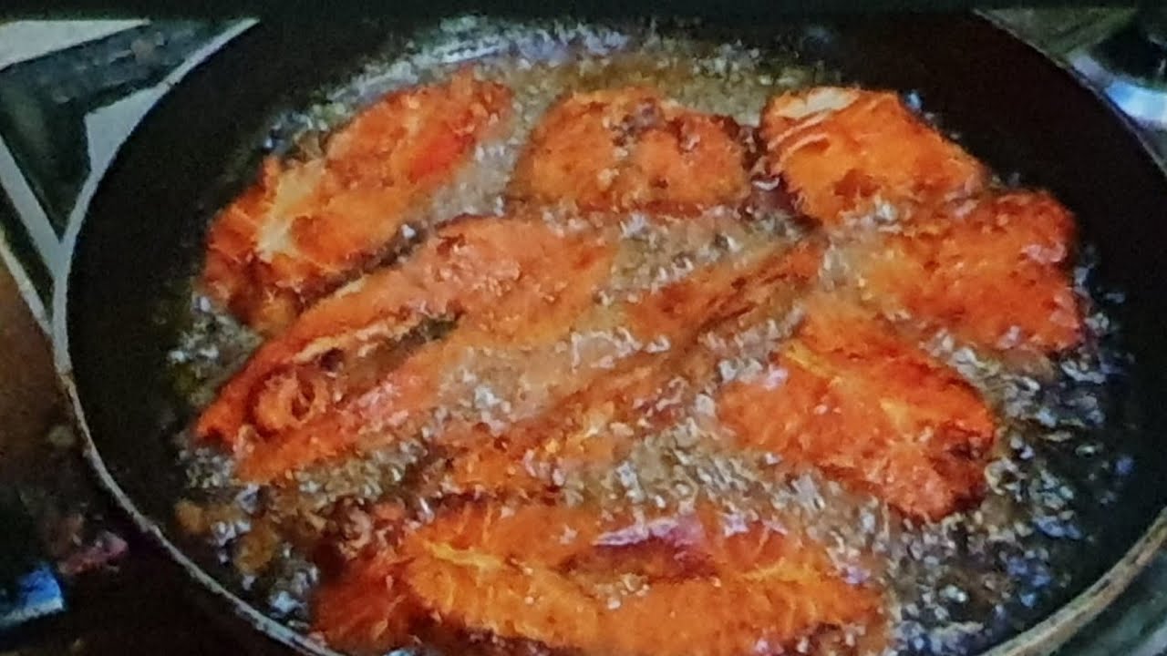 Delicous fried Salmon/ Paarai fish, Crab gravy, chicken gravy with potatoes, rice. Thank you Jesus.