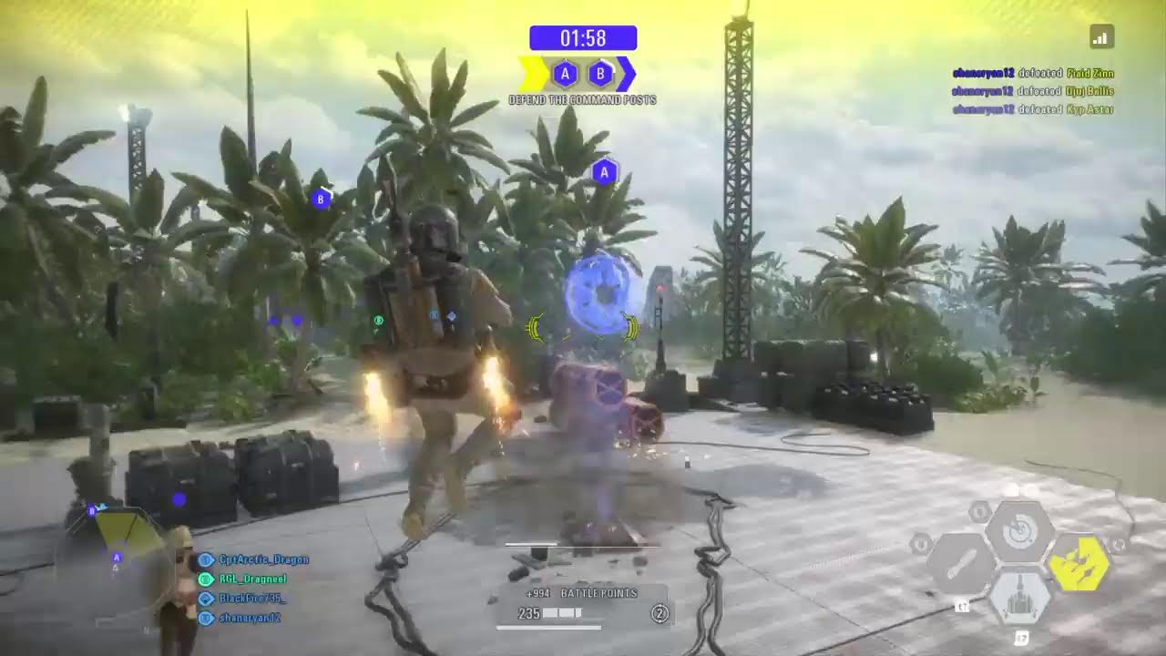 STAR WARS Battlefront II defense and offense of Command Posts. chill stream
