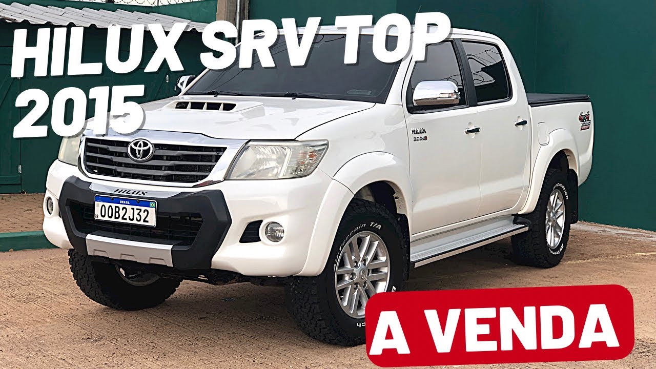 TOYOTA - HILUX SRV TOP 3.0 4X4 TURBO DIESEL 2015  |  À VENDA! #hilux4x4