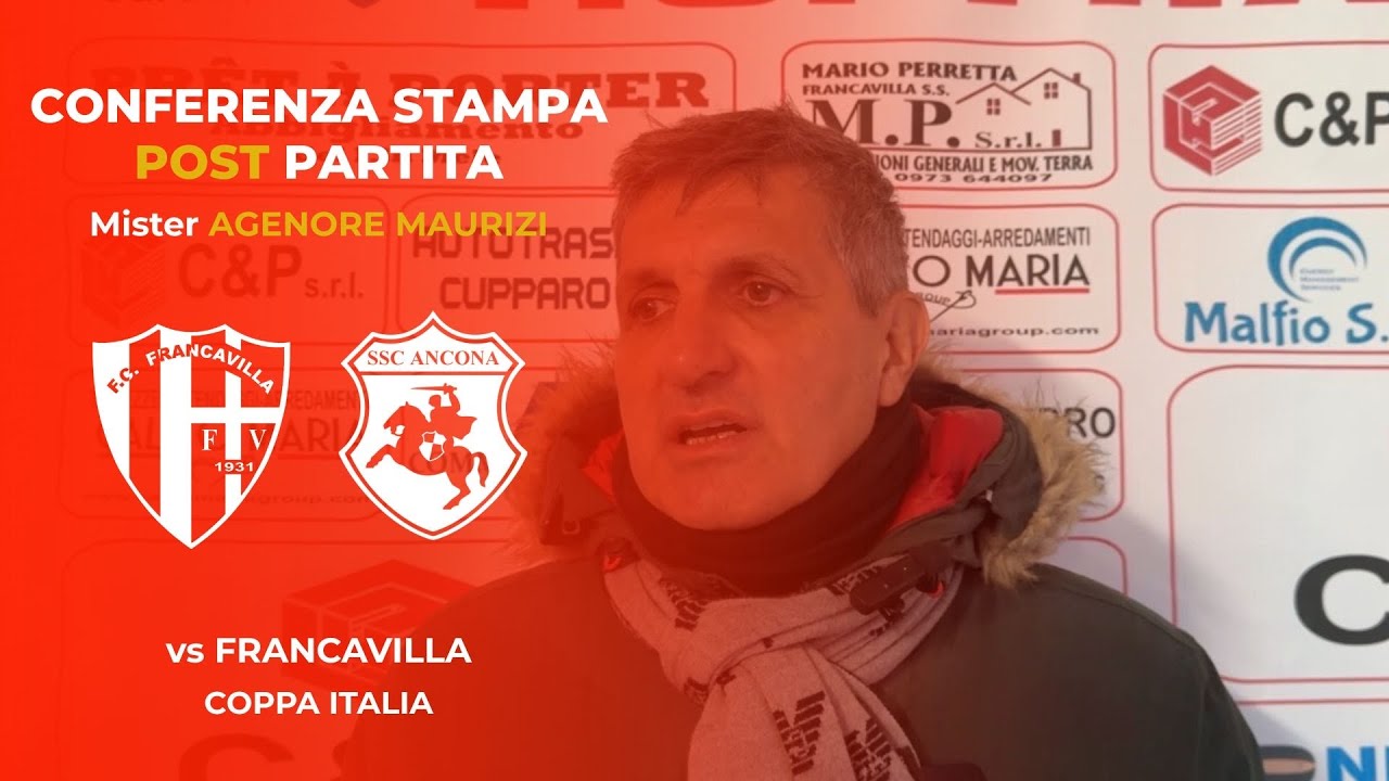 Francavilla - SSC Ancona | Intervista post partita a Mister Agenore Maurizi
