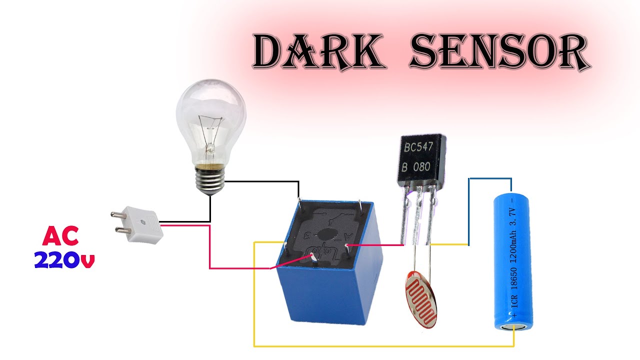 How to make Darkness Sensor Circuit using LDR  to Control AC 220V or DC Load || DIY Circuit.