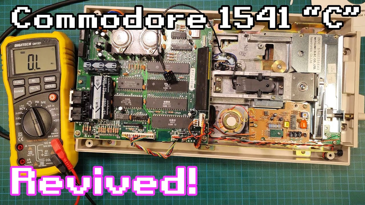 Diagnosis and repair of a 1541 floppy drive that can't read disks