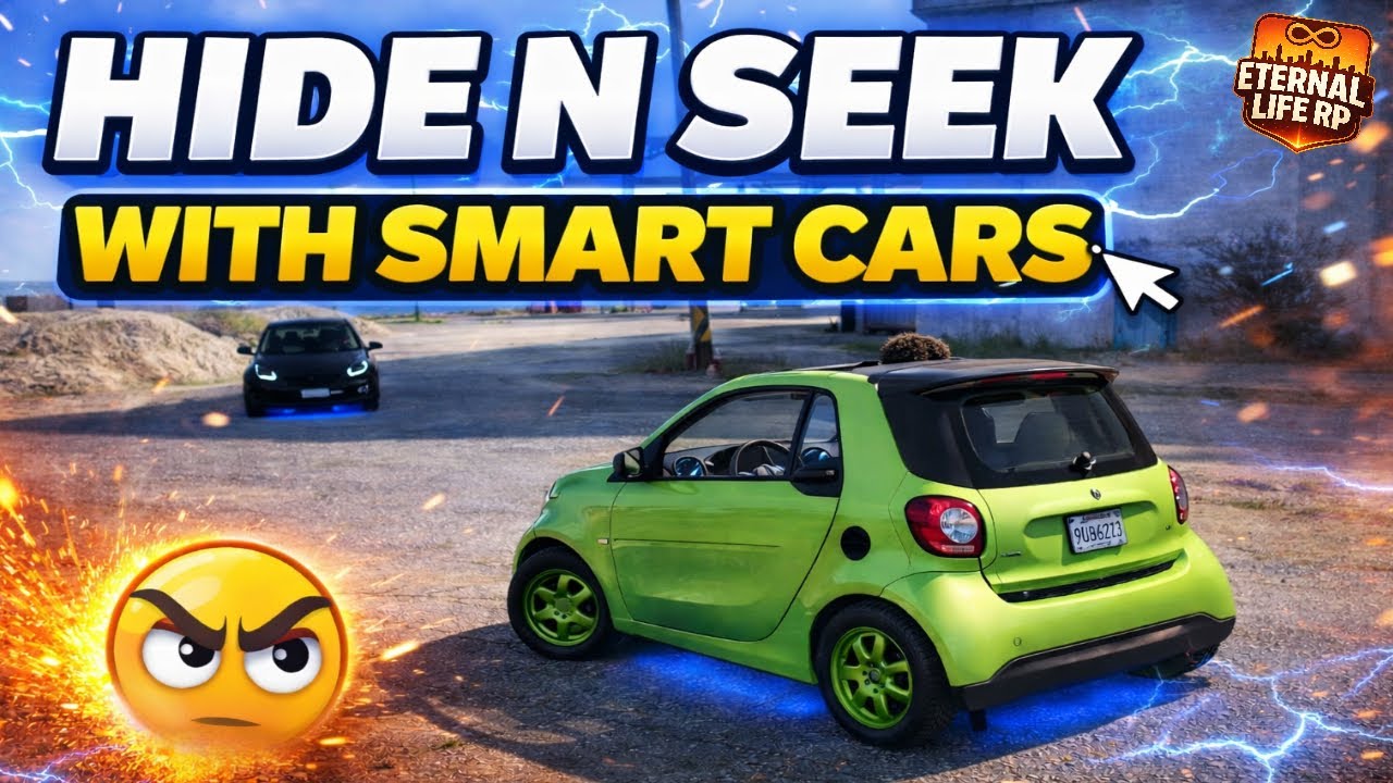 WE PLAYED HIDE N SEEK IN SMART CARS IN GTA 5 RP!!