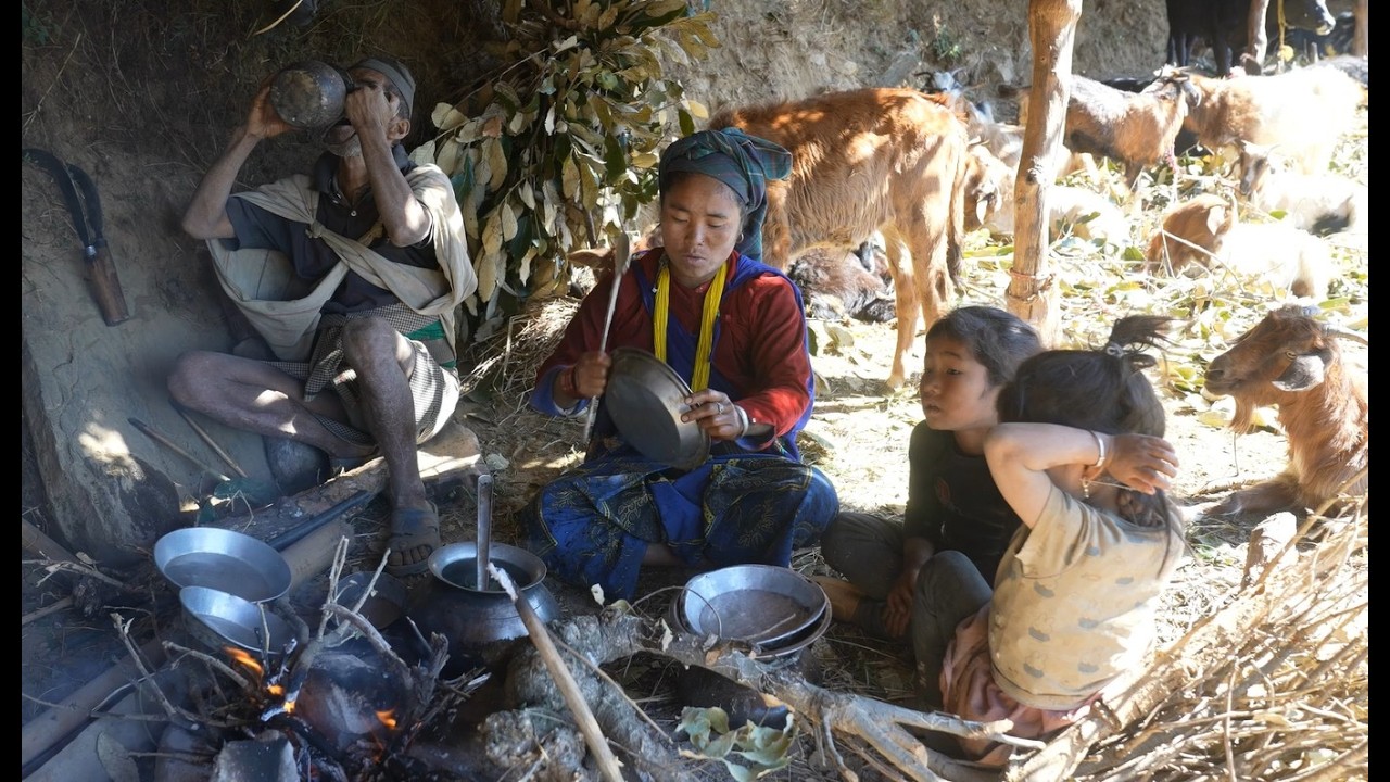 Villager are really happy within their kitchen || Village life