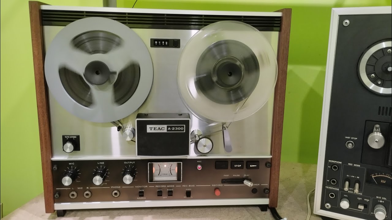 Катушечная дека TEAC A-2300, винтажные страдания по технике начала 1970х.