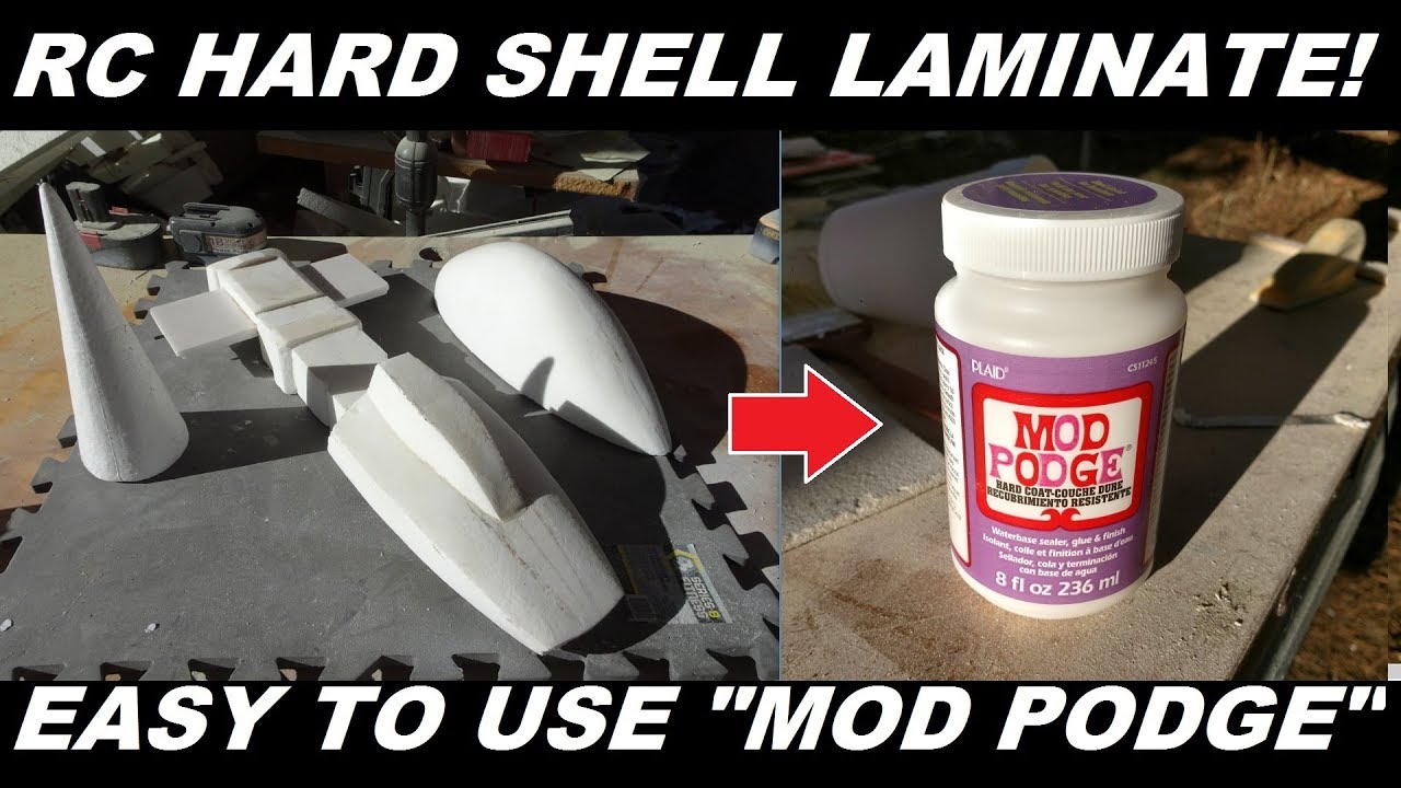 RC Foam Airplane Laminate Hardener Mod Podge