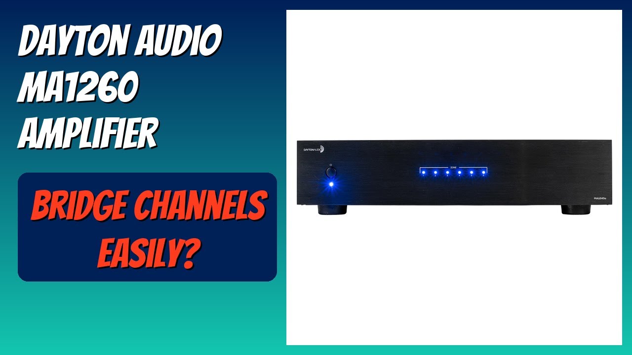 REVIEW (2026): Dayton Audio MA1260 Amplifier. Features