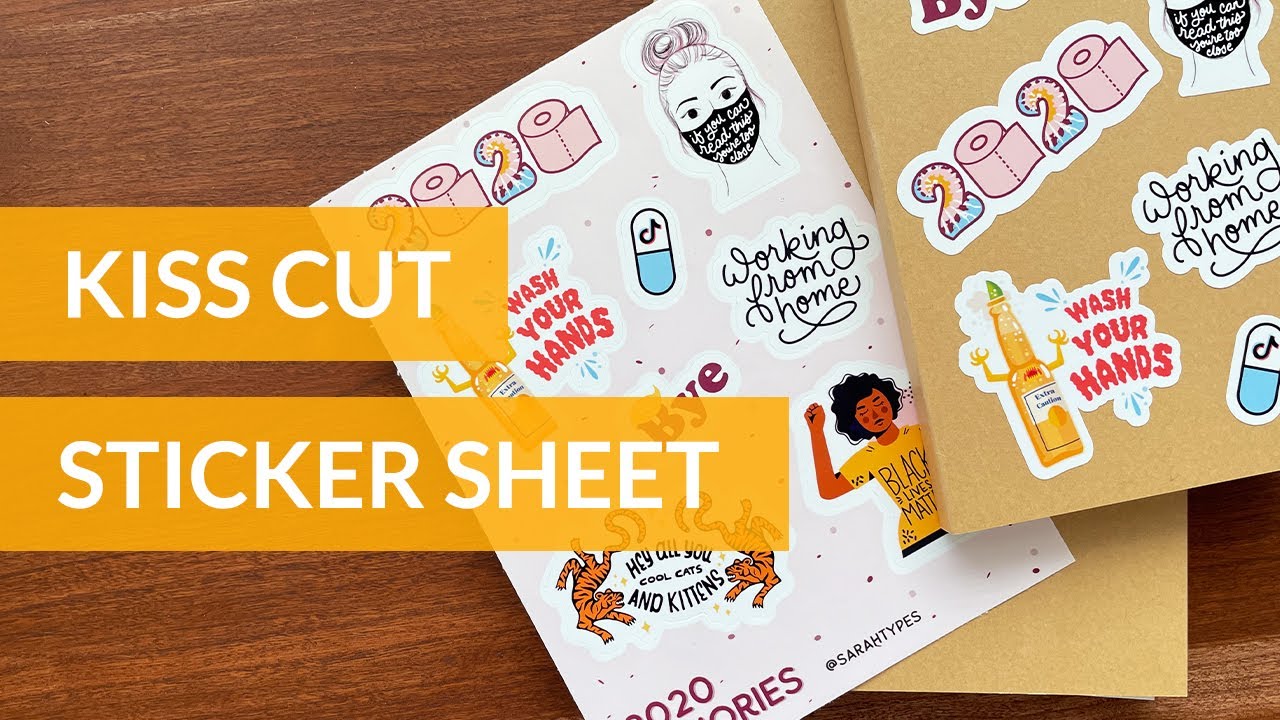 Как сделать листы с наклейками с помощью Cricut — наклейки Kiss Cut
