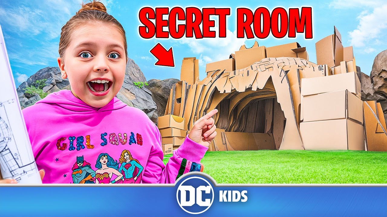 We Built A Secret Batcave In My House! | Kin Tin | @dckids