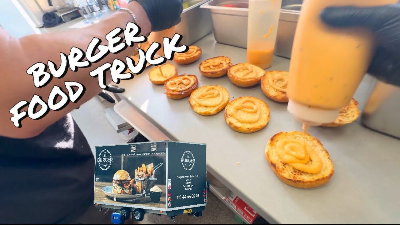 Pov: FRIDAY RUSH IN FOOD TRUCK 🍔🍟 | Making GREASY BURGERS in car event | BURGER HYTTEN |🍔🍟🤘