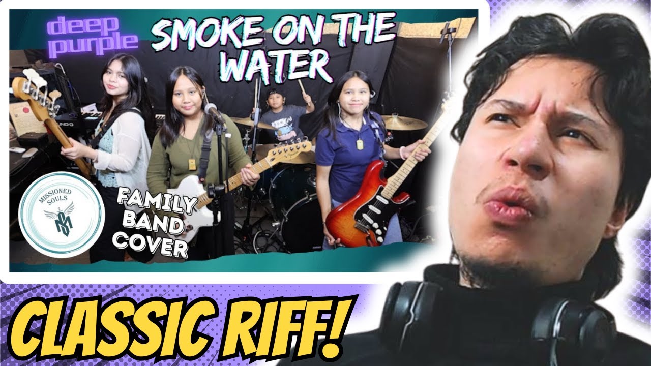 ARTIST REACTION | SMOKE ON THE WATER by Deep Purple | Missioned Souls | family band studio cover