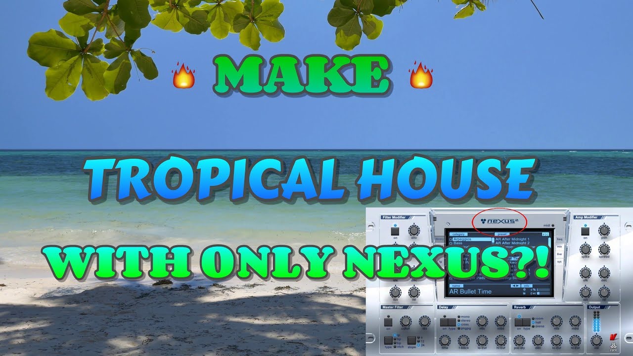 HOW TO MAKE TROPICAL HOUSE ONLY USING NEXUS (*easy method*)