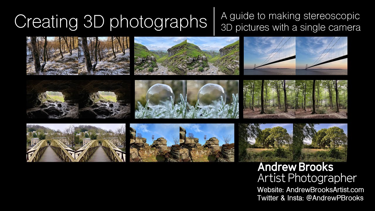 Creating 3D photographs - A guide to making stereoscopic 3D pictures with a single camera