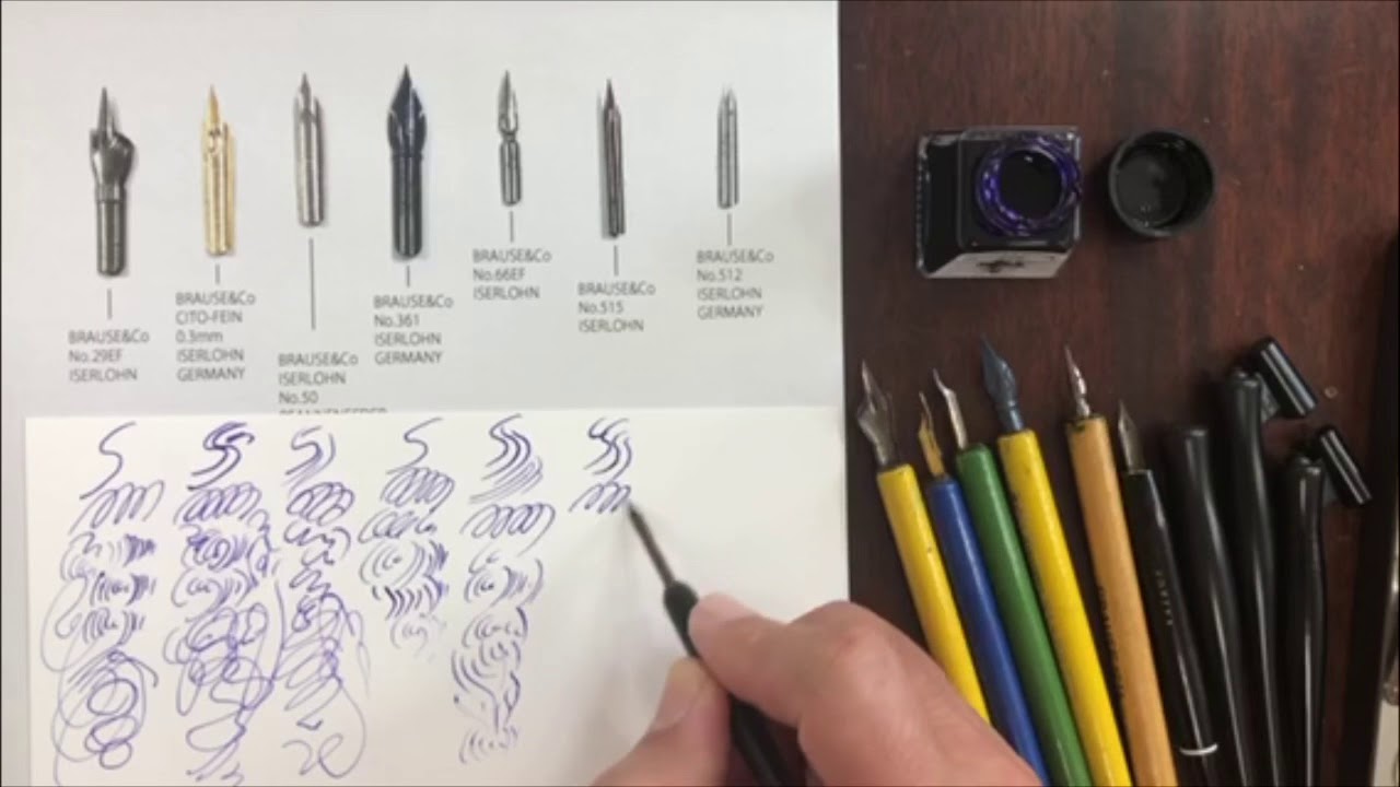 ペン先紹介「ブラウゼ」7種 [BRAUSE]の描き味について