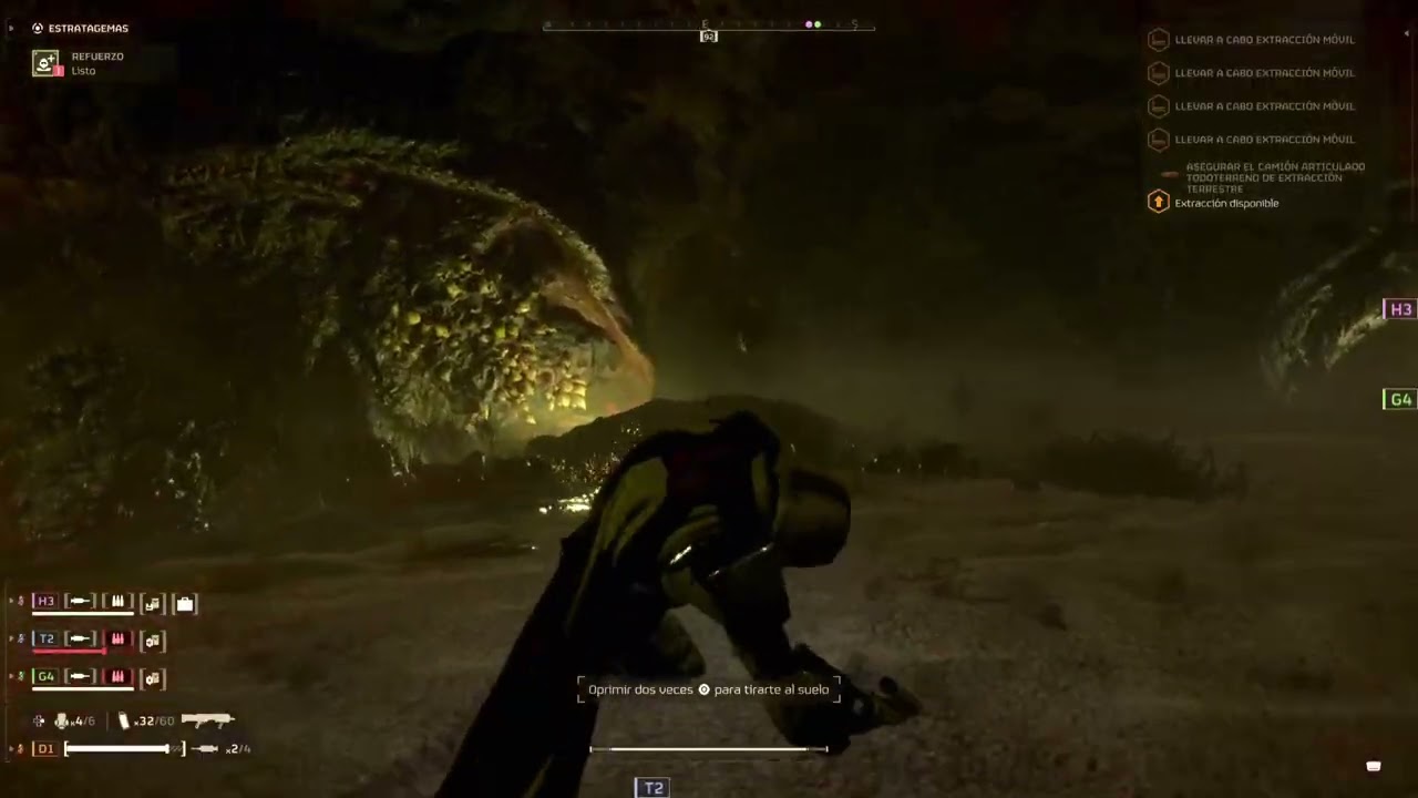 Helldivers 2 segundo gusano muerto