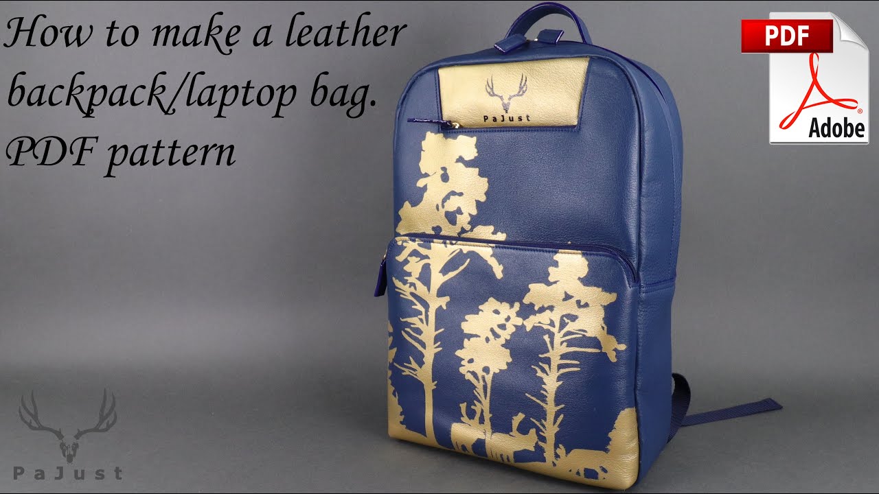 How to Make a Laptop Bag/Backpack (PDF Pattern)