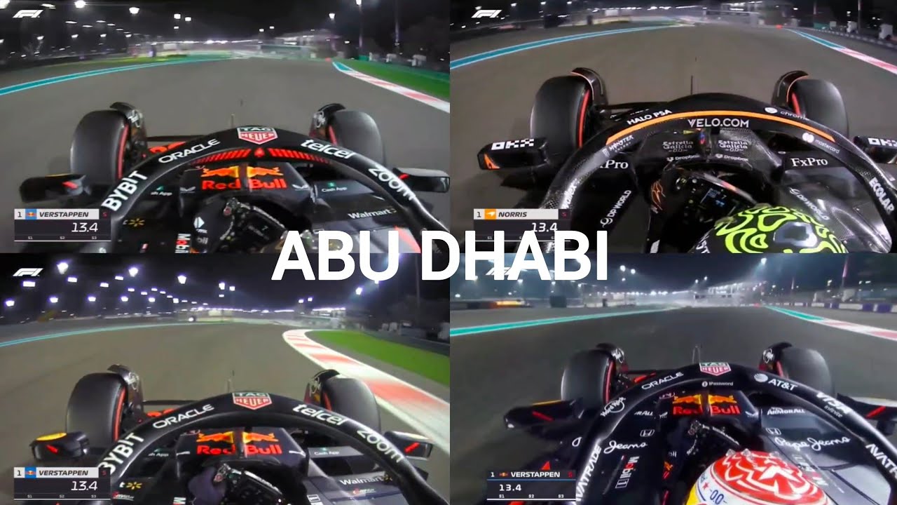 F1.  GP Abu Dhabi.  Pole position. 2022-2025. (Norris .Verstappen×3.)