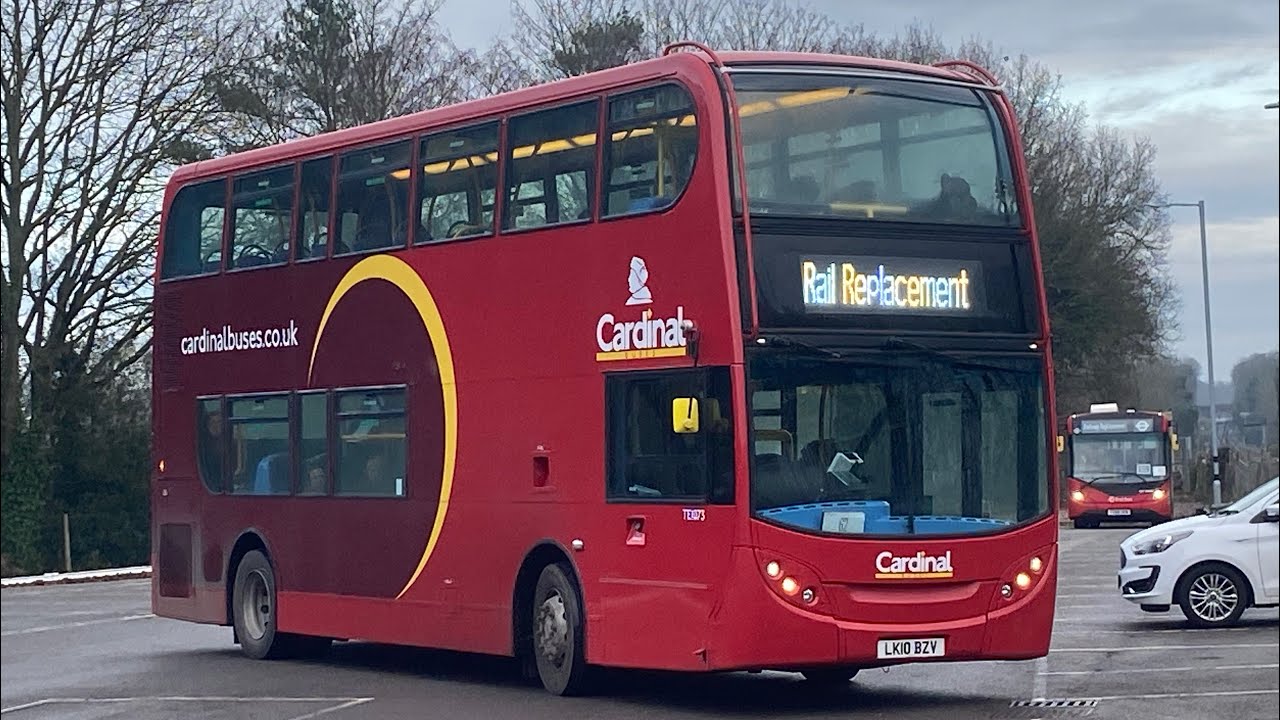 Cardinal Buses TE1073 LK10 BZV ADL Enviro400 Section From Ascot to Bracknell on SWR Rail Replacement