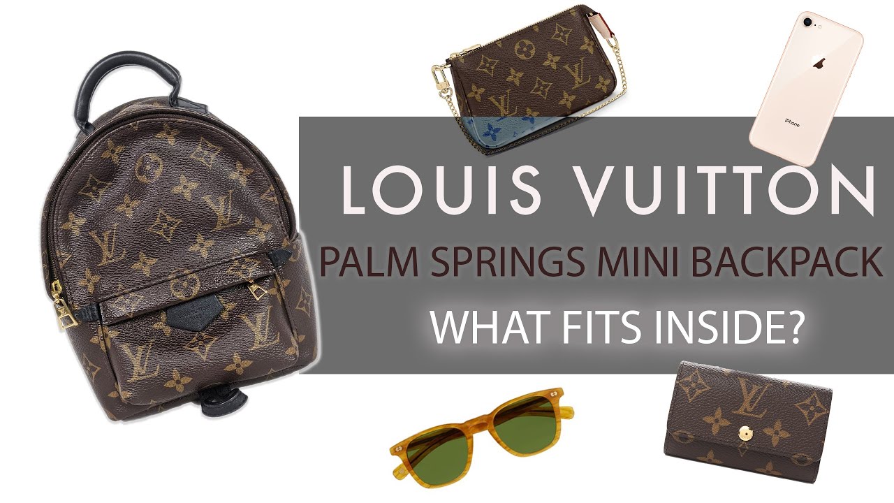 Louis Vuitton Mini Palm Springs Backpack | What Fits Inside