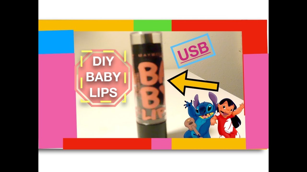 DIY Baby Lips USB Flash Drive