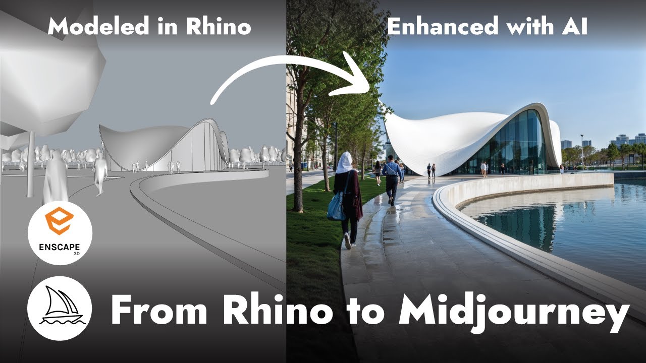 From Rhino Model to AI Render (Midjourney Workflow)