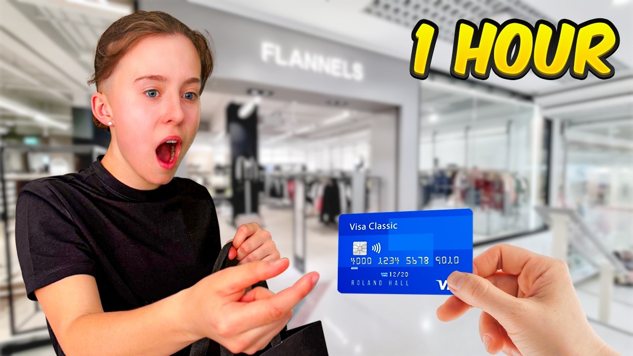Giving My TEEN DAUGHTER 1 Hour to BUY WHATEVER SHE WANTS!