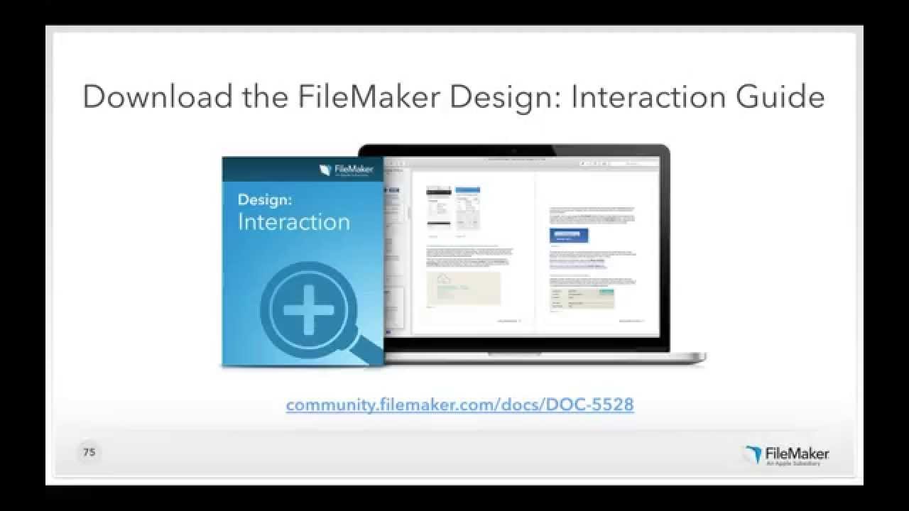 FileMaker Web Seminar: Essential Design Principles