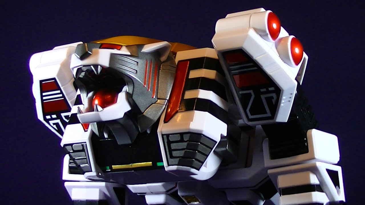 MIGHTY MORPHIN POWER RANGERS LEGACY WHITE TIGERZORD MMPR FIGURE REVIEW