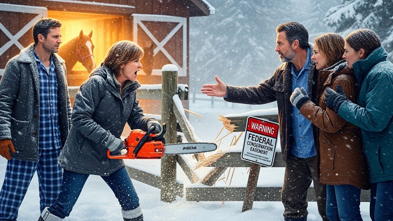HOA Karen Cut My Fence To Access My Heated Barn During Blizzard, Woke Up To Federal Charges