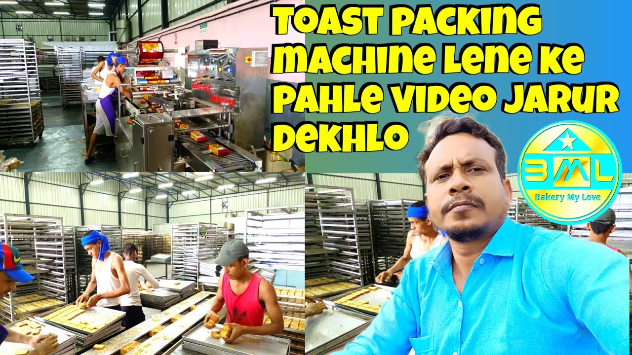 Automatic Rusk Peking Machine, manual toast packing machine, Bakery My Love
