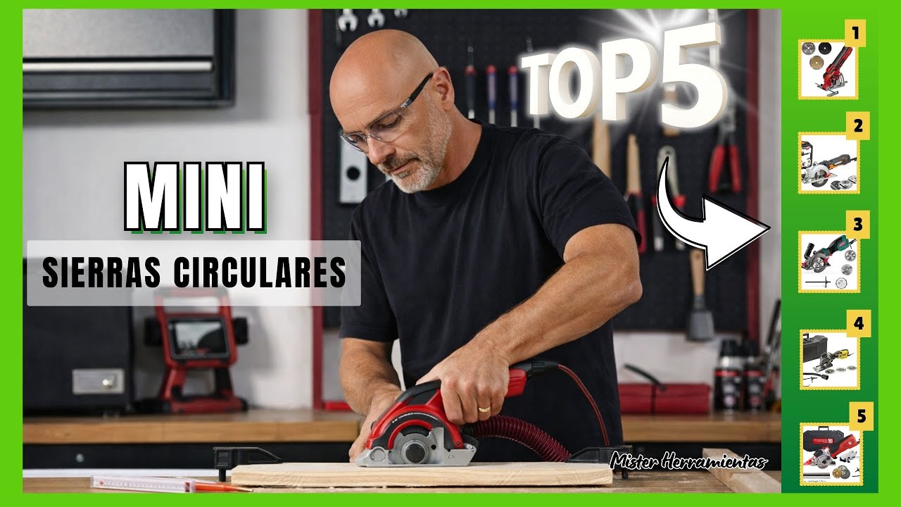 Las 5 mini sierras circulares eléctricas con mejor relación calidad-precio para cortar de todo