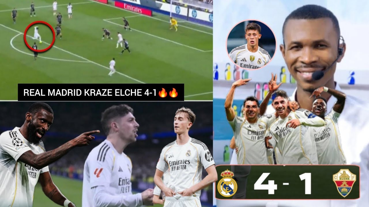 REAL MADRID KRAZE ELCHE 4-1 VALVERDE BITÈ & MVP, RUDIGER BITÈ, HUIJSEN BITÈ, ARDA GÛLER BITÈ DEBRIEF