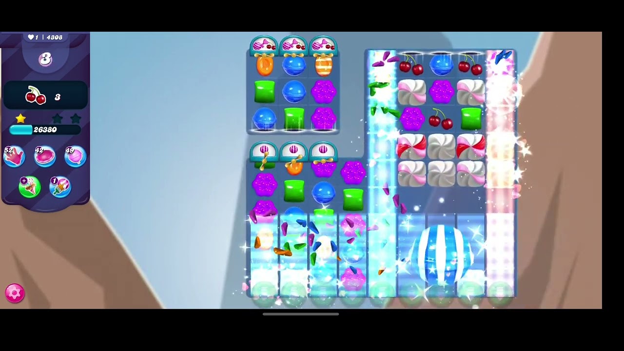 Candy Crush Saga level-4308//No boosters//Nightmarishly hard level
