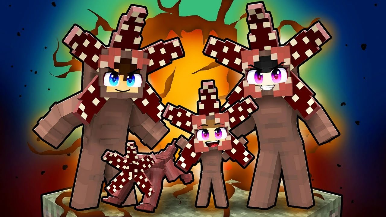 STHAN tem uma FAMÍLIA DEMOGORGON no MINECRAFT!