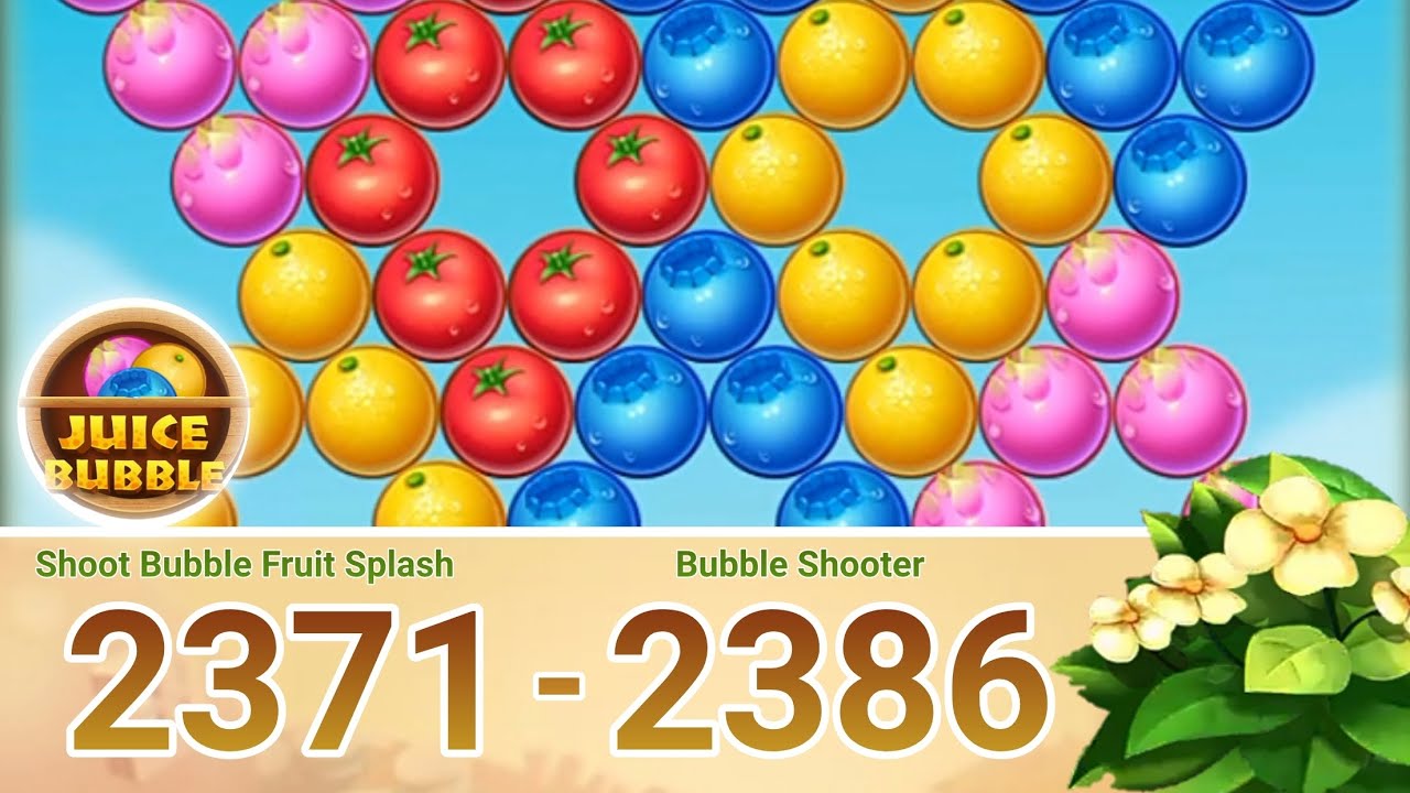 Bubble Shooter - Shoot Bubble Fruit Splash.level 2371 to 2386