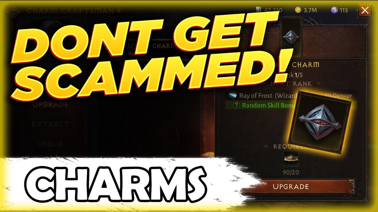 Don't WASTE PLATINUM on CHARMS! Charm Guide | Diablo Immortal